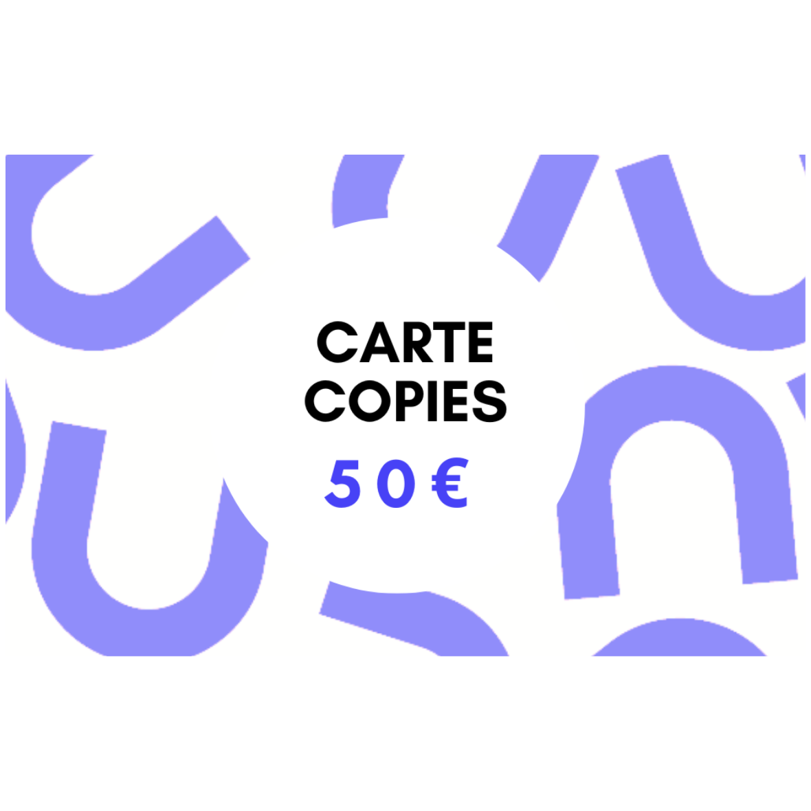 Carte Copies de 50€